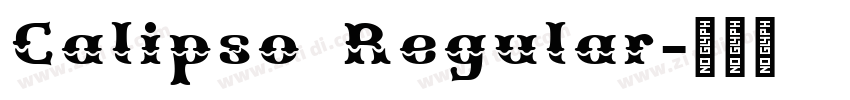 Calipso Regular字体转换